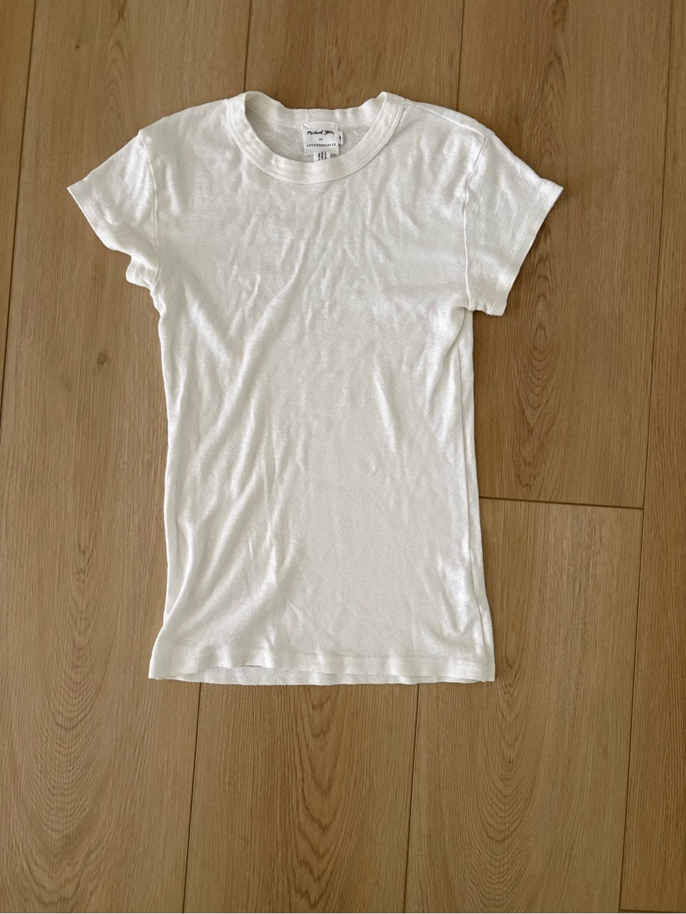 Michael Stars for Anthropologie White Short Sleeve T-Shirt – Size 0S